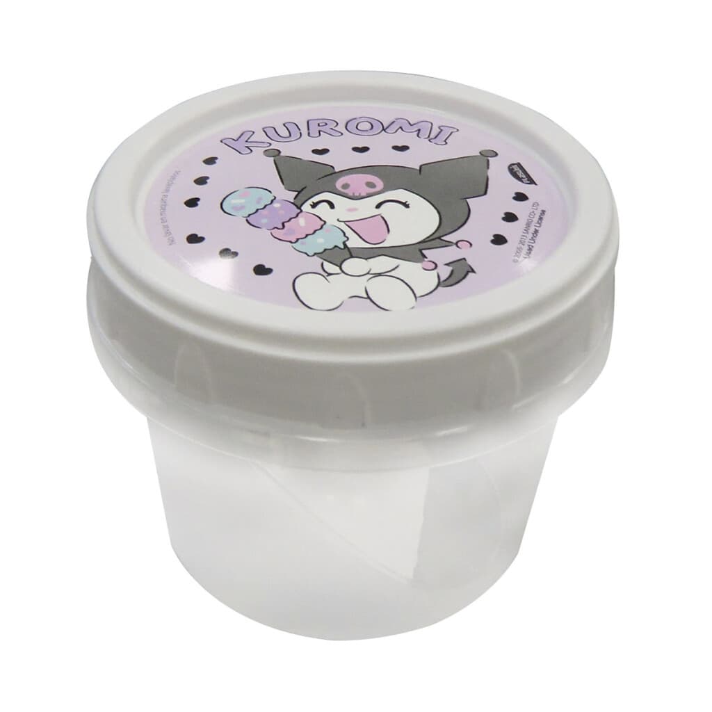 Pote Plástico Kuromi 300 ml con Tapa Rosca - 1