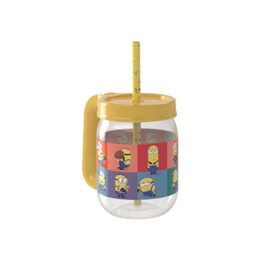 Taza con Tapa y Sorbito Minions 450 ml - 1