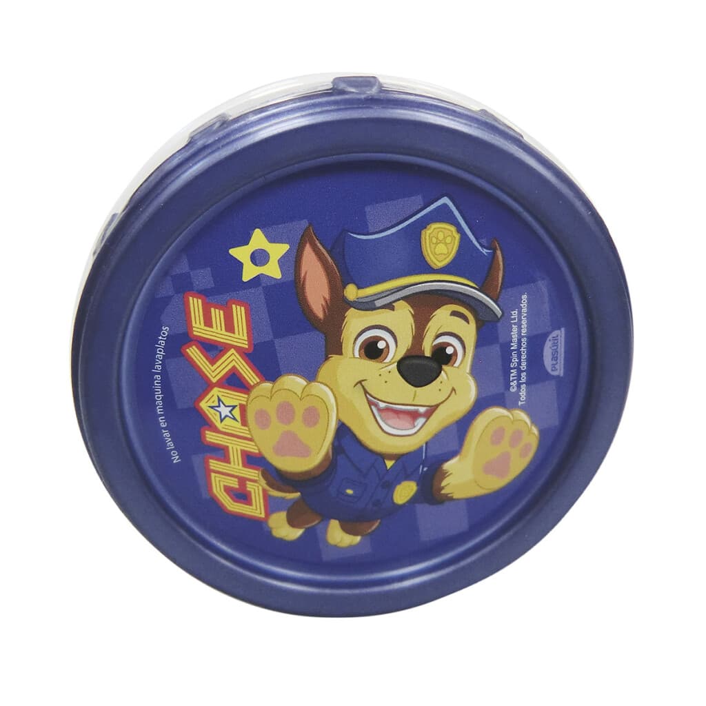 Pote Plástico Paw Patrol 300 ml con Tapa Rosca - AZUL MARINO - 2