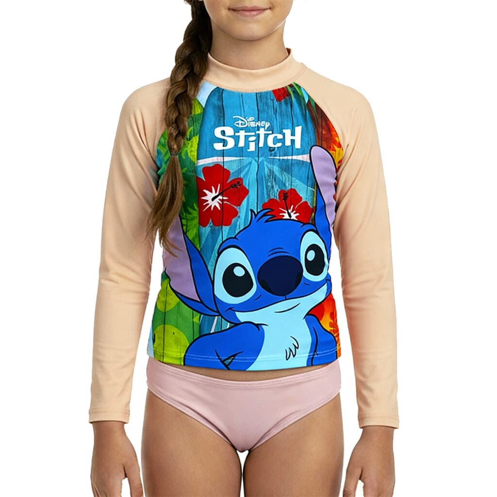 Remera UV Malla Infantil Stitch Varios Talles - SALMON - Talle 4 - 2