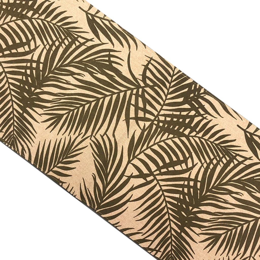 Sendero Lino Estampado Home Class 35 x 100 cm - HOJAS VERDE - 2