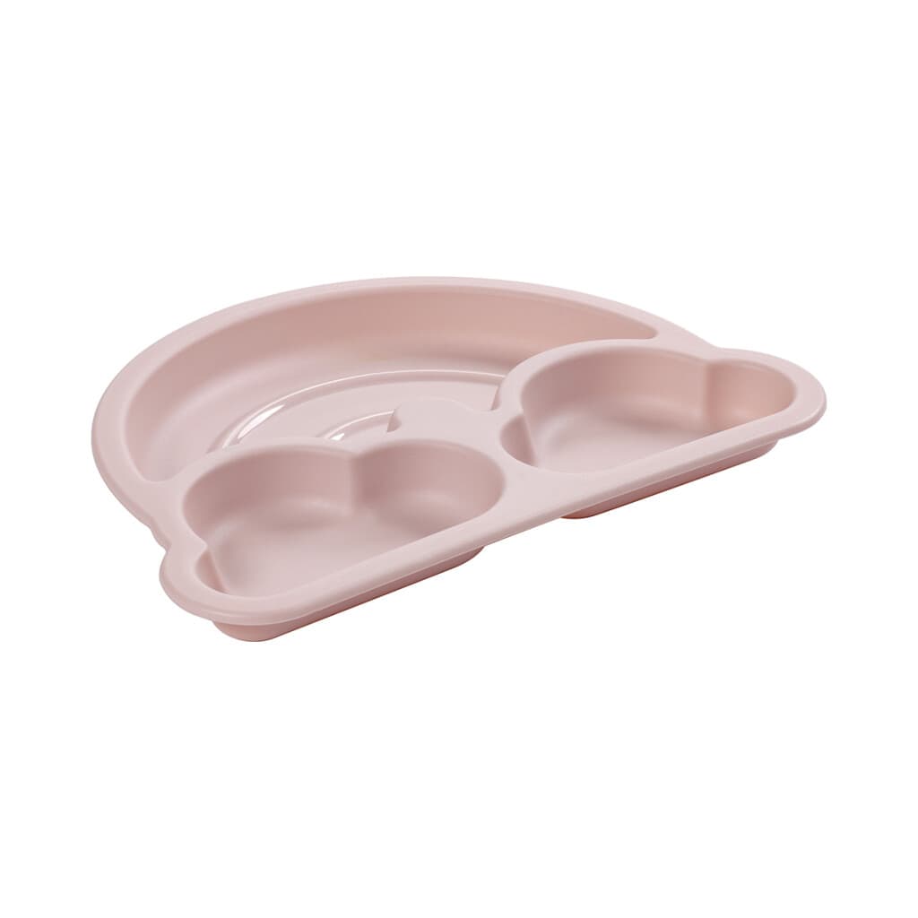 Plato Plástico con Forma 3D para Bebé 268 ml - ARCOIRIS ROSA - 1