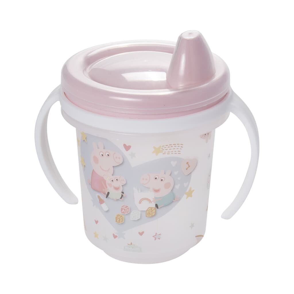 Vaso Entrenador con Tapa Peppa Pig 280 ml - 1