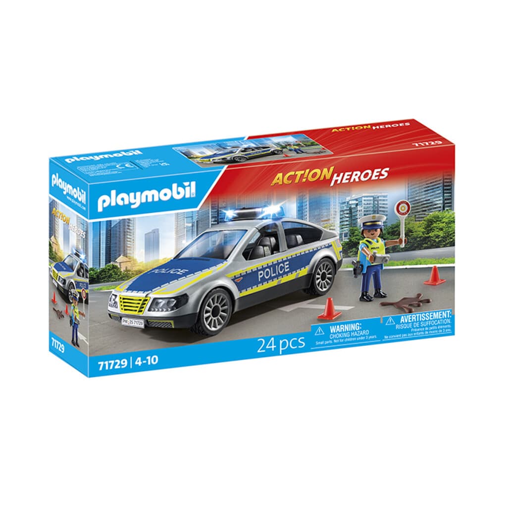 Coche Patrulla Policía con Luz Playmobil 24 Piezas - 2