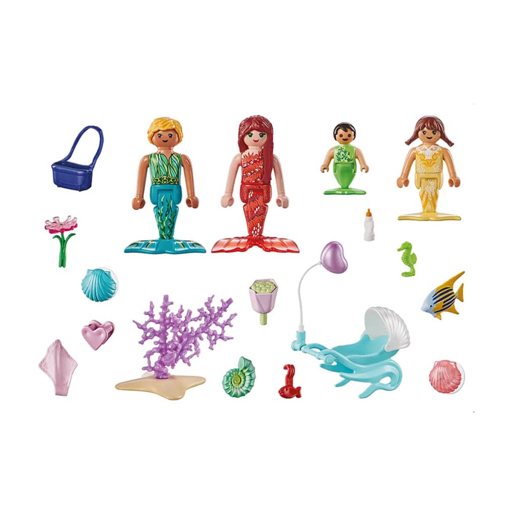 Familia de Sirenas Bajo el Agua Playmobil 30 Piezas - 4