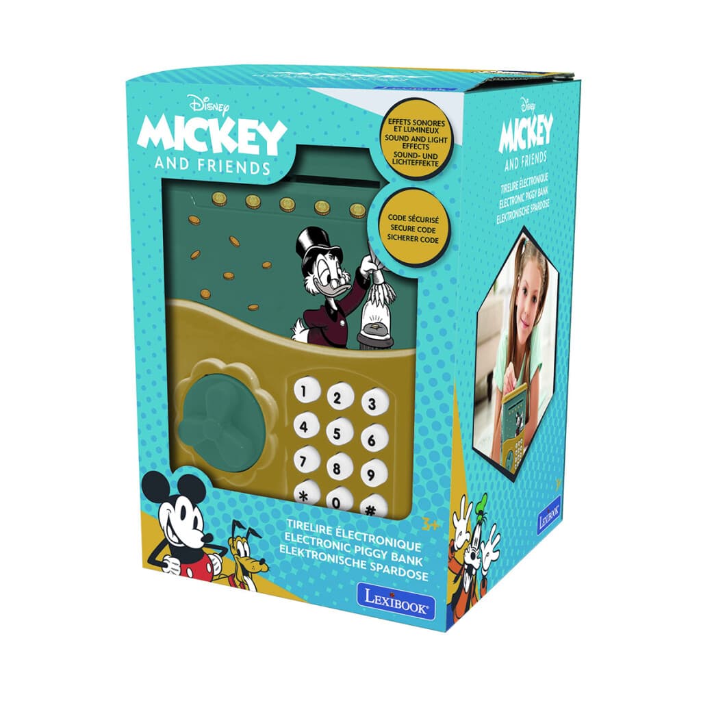 Alcancía Eléctrica Infantil Disney Lexibook con Luz y Sonido - 2