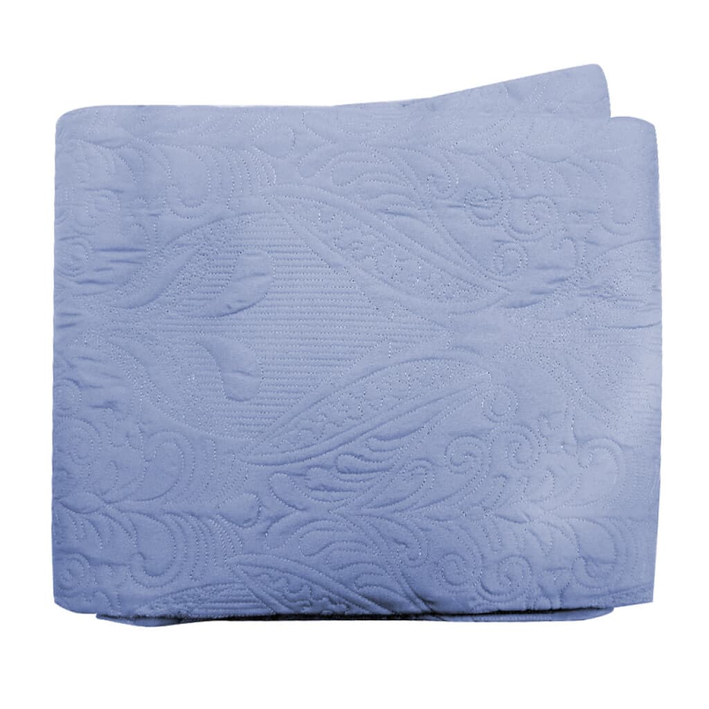 Colcha H&K Portugal King Size 240 x 260 cm - AZUL PIEDRA - 2