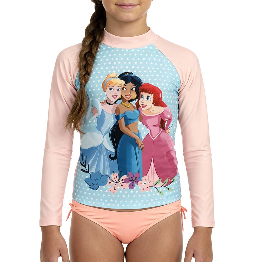 Remera UV Malla Infantil - Princesas Disney - Talle 4 - 2
