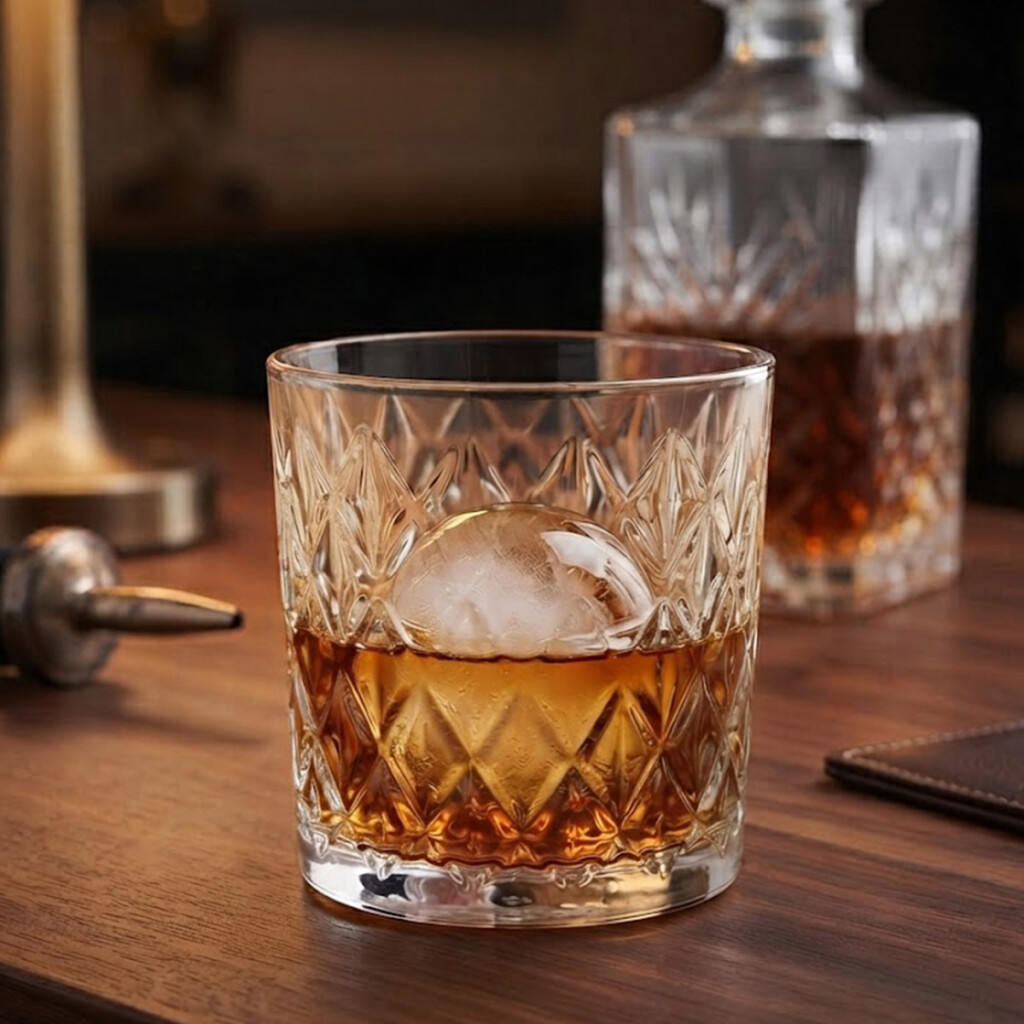 Vaso de Whisky Glamour 350ml - DORADO - 1
