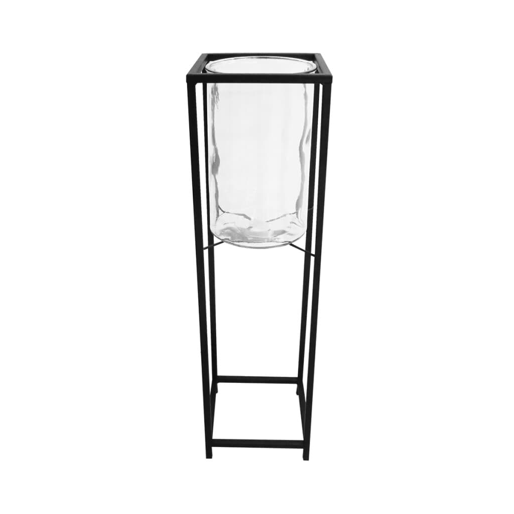 Candelabro Vidrio y Estructura de Metal 76 x 21 cm - 3