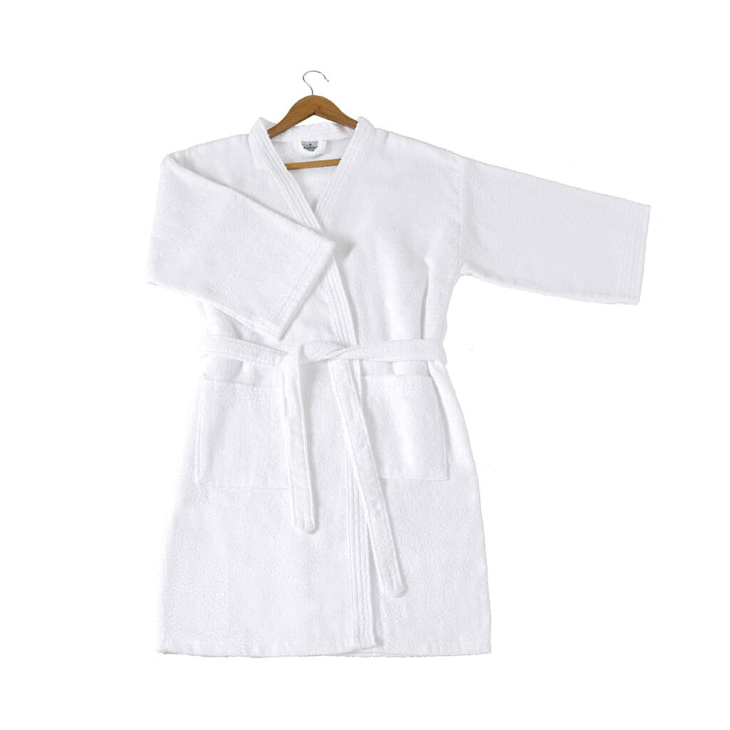 Bata de Baño Dohler Felpa Blanca Talle M al XG - G - 3