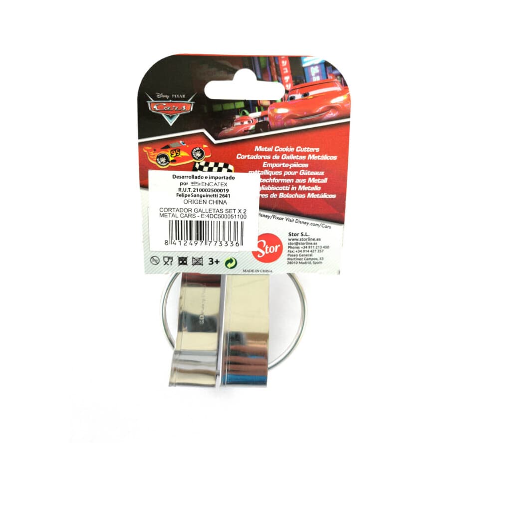 Set x2 Cortador de Galletas de Metal - Cars - 4