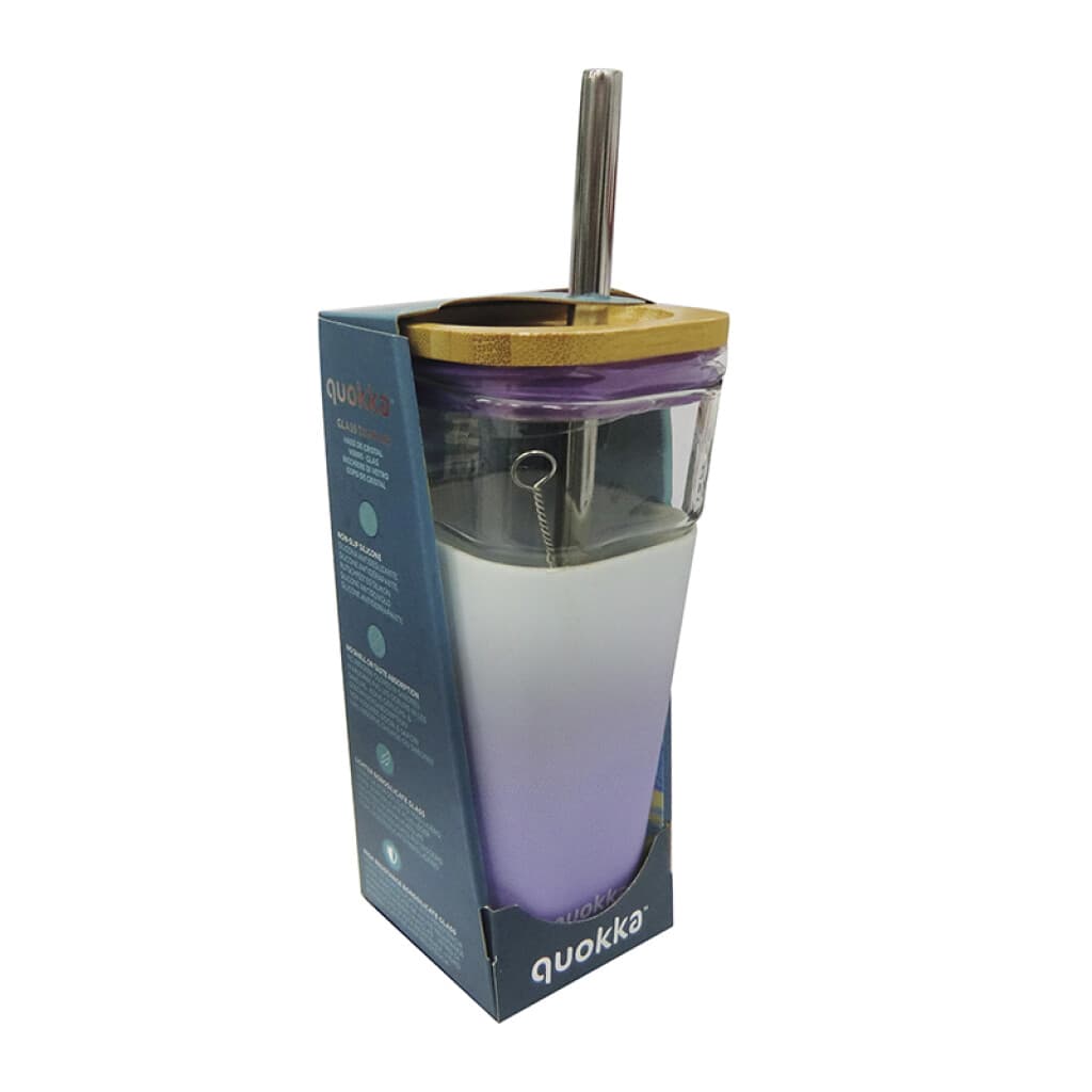 Vaso de Cristal Quokka Liquid Cube - LILA - 2