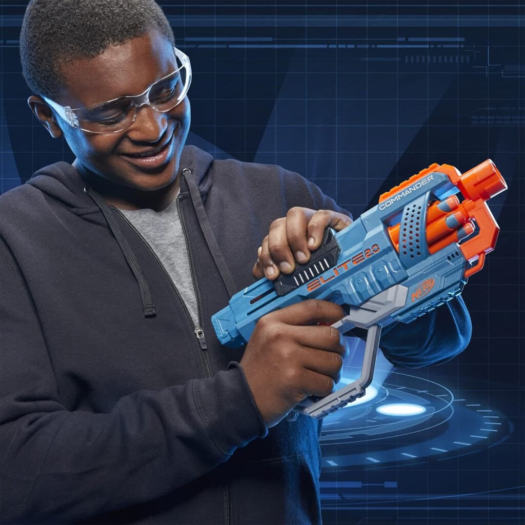 Pistola Nerf Elite 2.0 Commander RD-6 Lanzador de Dardos - 1