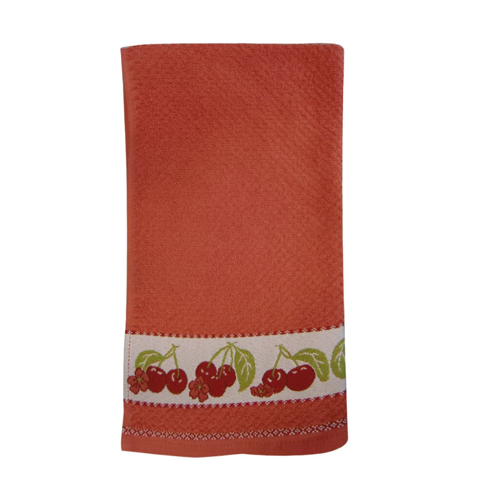 Repasador Dohler Jacquard Bord Vida 45 cm x 70 cm - Cerezas - 1