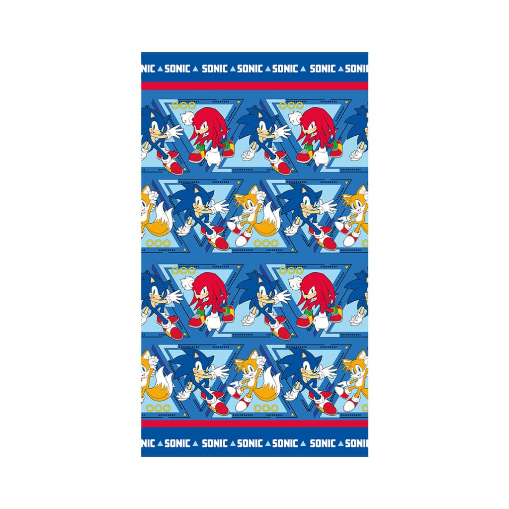 Colcha Infantil Sonic 1 Plaza 100% Microfibra - AZUL FRANCIA - 3