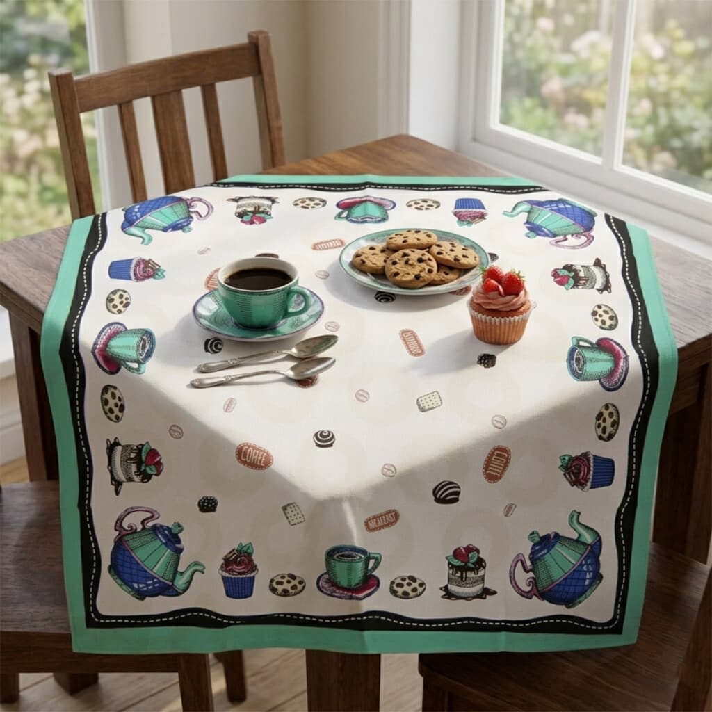 Mantel Atenas Dohler 78 x 78 cm 100% Algodón - BREAKFAST 02 - 1