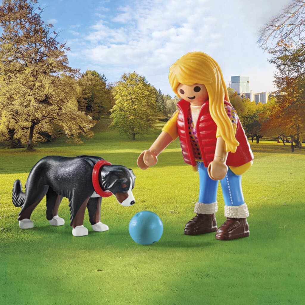 Entrenadora de Perro Playmobil 5 Piezas - 1