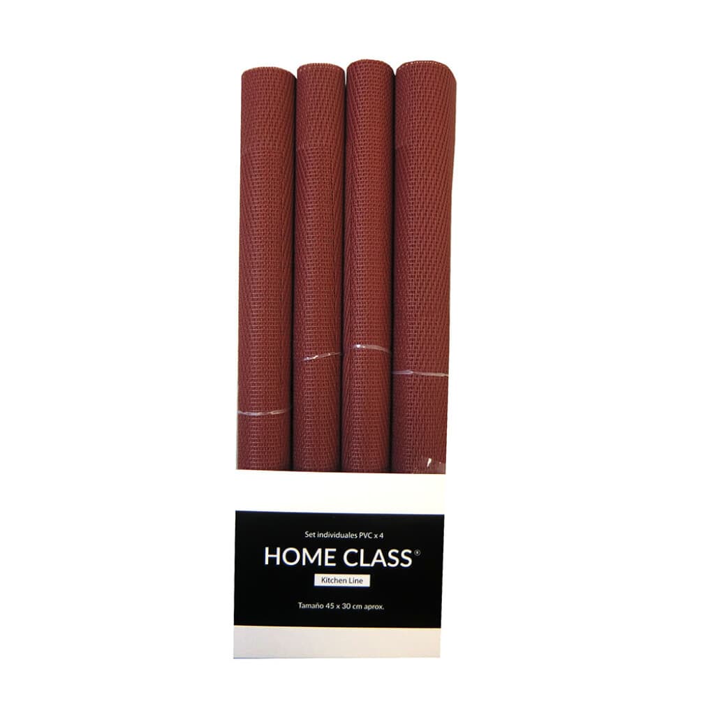 Set x4 Individuales PVC de 30 x 45 cm - TERRACOTA - 1