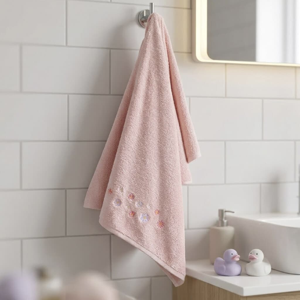 Toalla Infantil Felpa Encanto 100% Algodón 70 x 115 cm - ROSA - 1