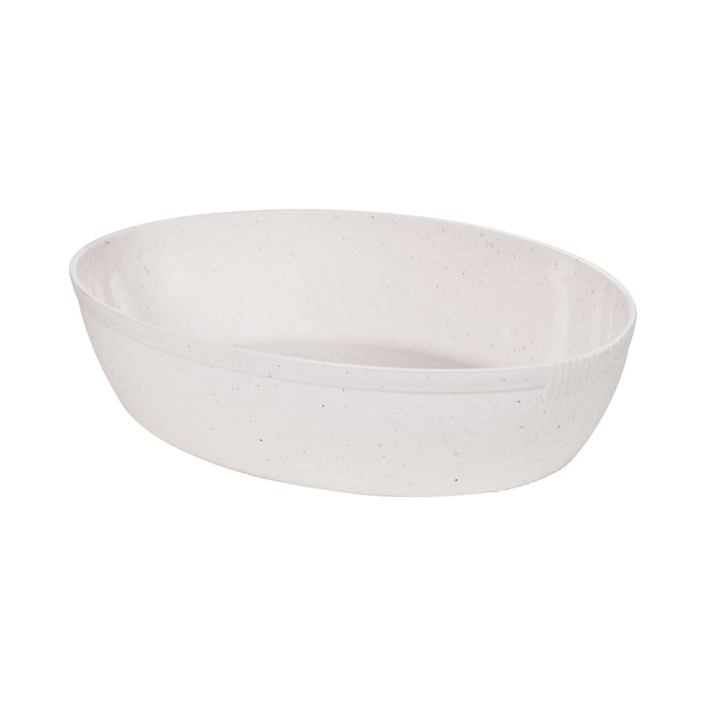 Ensaladera Plástica Gourmet Ovalada 2 Lts - MARMOL - 1