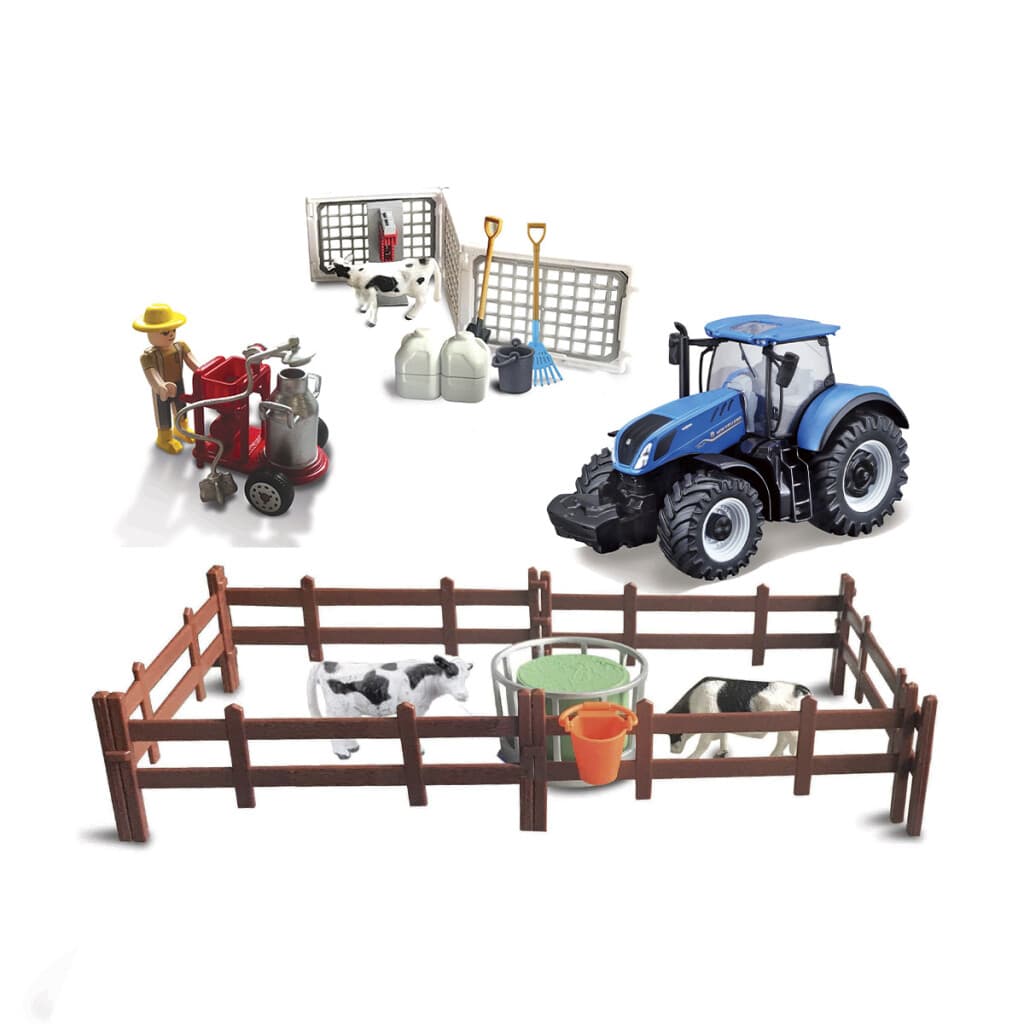Bburago Juego de Granja Vacuno con Tractor Fendt FarmLand - 2