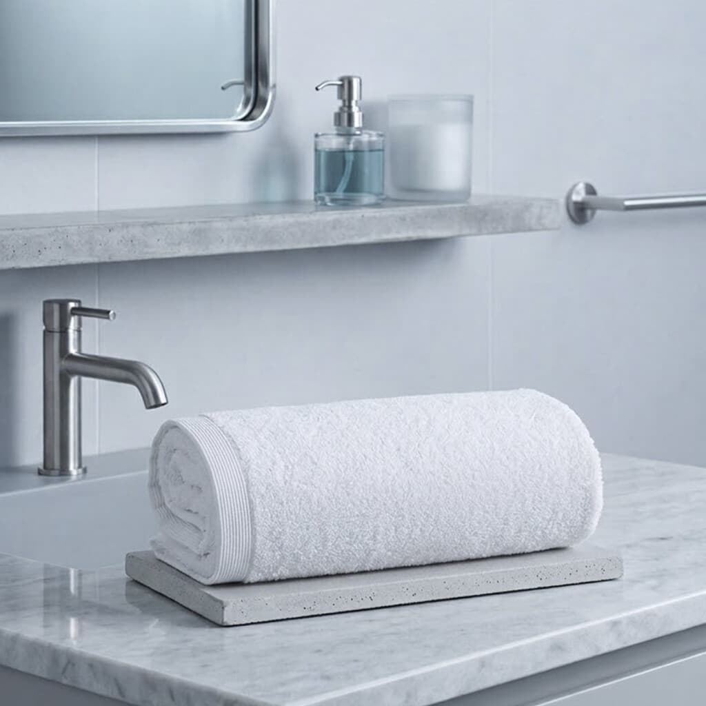 Toalla Baño Dallas Döhler 65 cm x 130 cm 100% Algodón - Blanco - 1