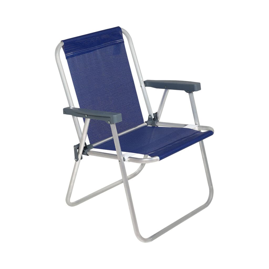 Silla Plegable de Aluminio 1 Posición - AZUL - 2