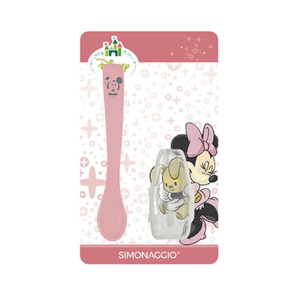 Cuchara de Goma con Estuche para Bebé Minnie - 1