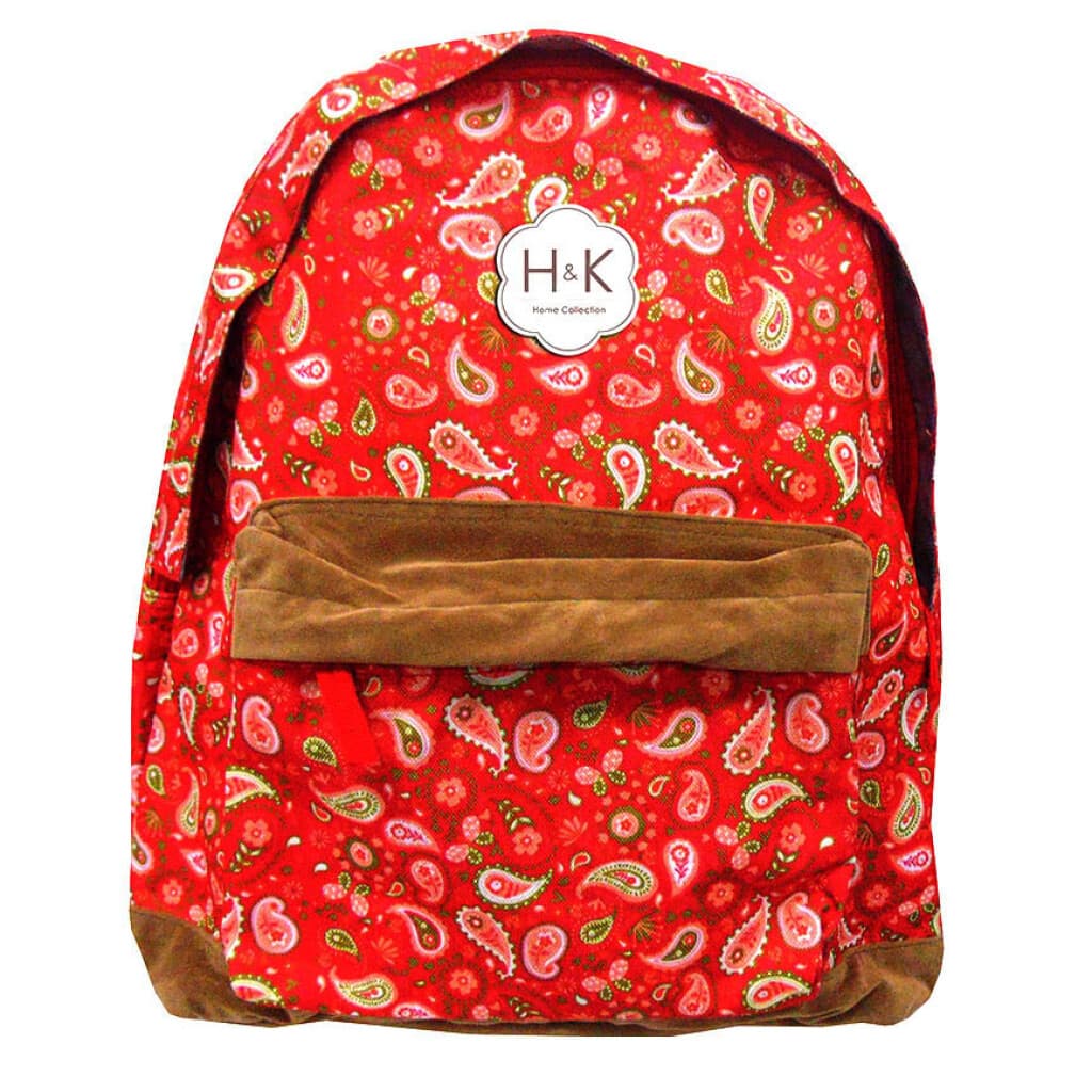 Mochila infantil escolar Varios Diseños - Flores Coral