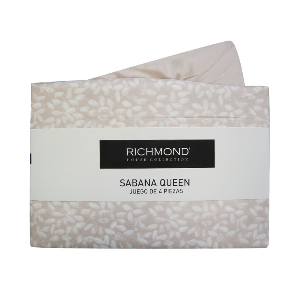 Juego Sábanas 1 Plaza Richmond House Estampadas 100% Microfibra - 313-2 - 2