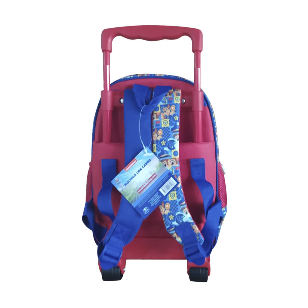 Mochila Infantil Paw Patrol 3d Con Carro 30 Cm - ROJO - 4