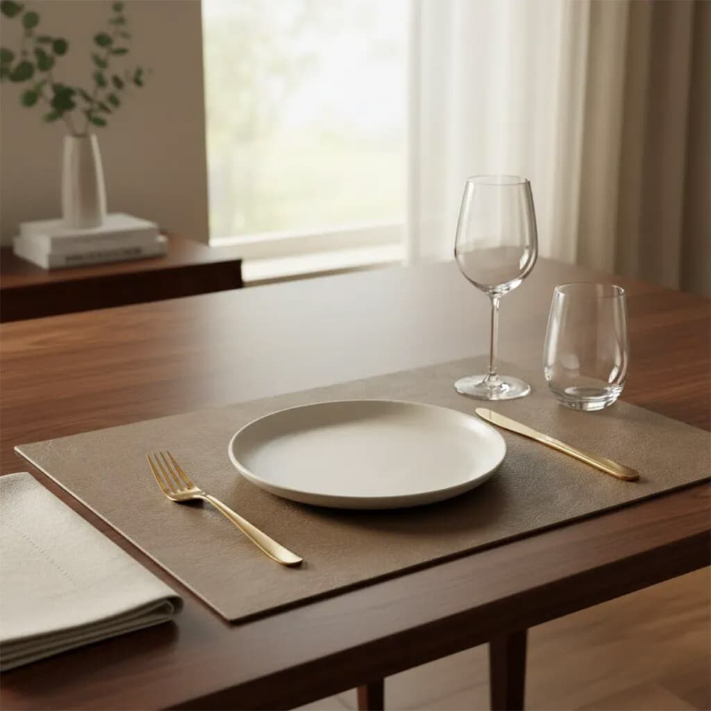 Individual Simil Cuero Laminado Home Class 30 x 45 cm - CHOCOLATE - 1