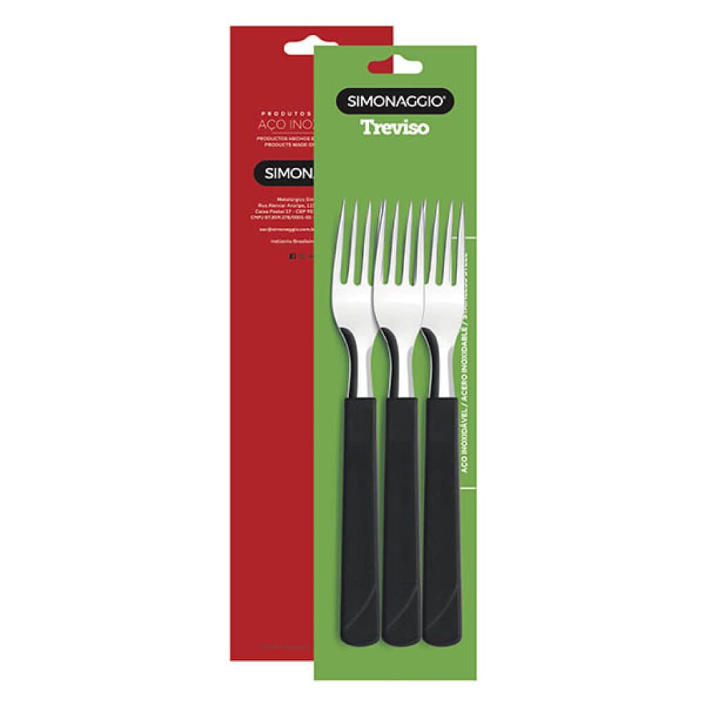 Set X3 Tenedores Treviso de Simonaggio - NEGRO - 1
