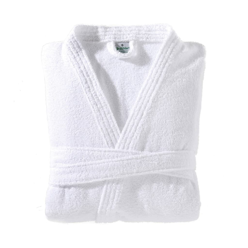 Bata de Baño Dohler Felpa Blanca Talle M al XG - G - 2