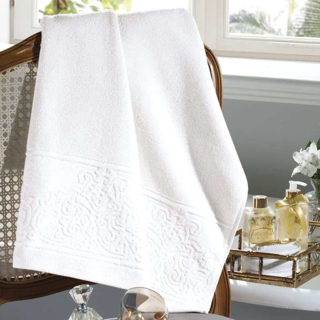 Toalla Mano Comfort Dohler 100% Algodón 50 x 90 cm - 6512-BLANCO - 1