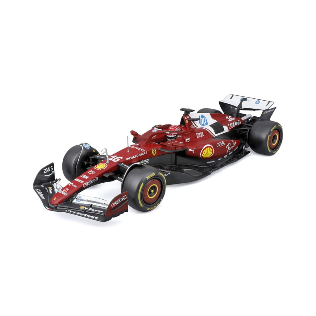 Auto Bburago Formula 1 Ferrari con Soporte Escala 1:18 - Charles Leclerc - 2