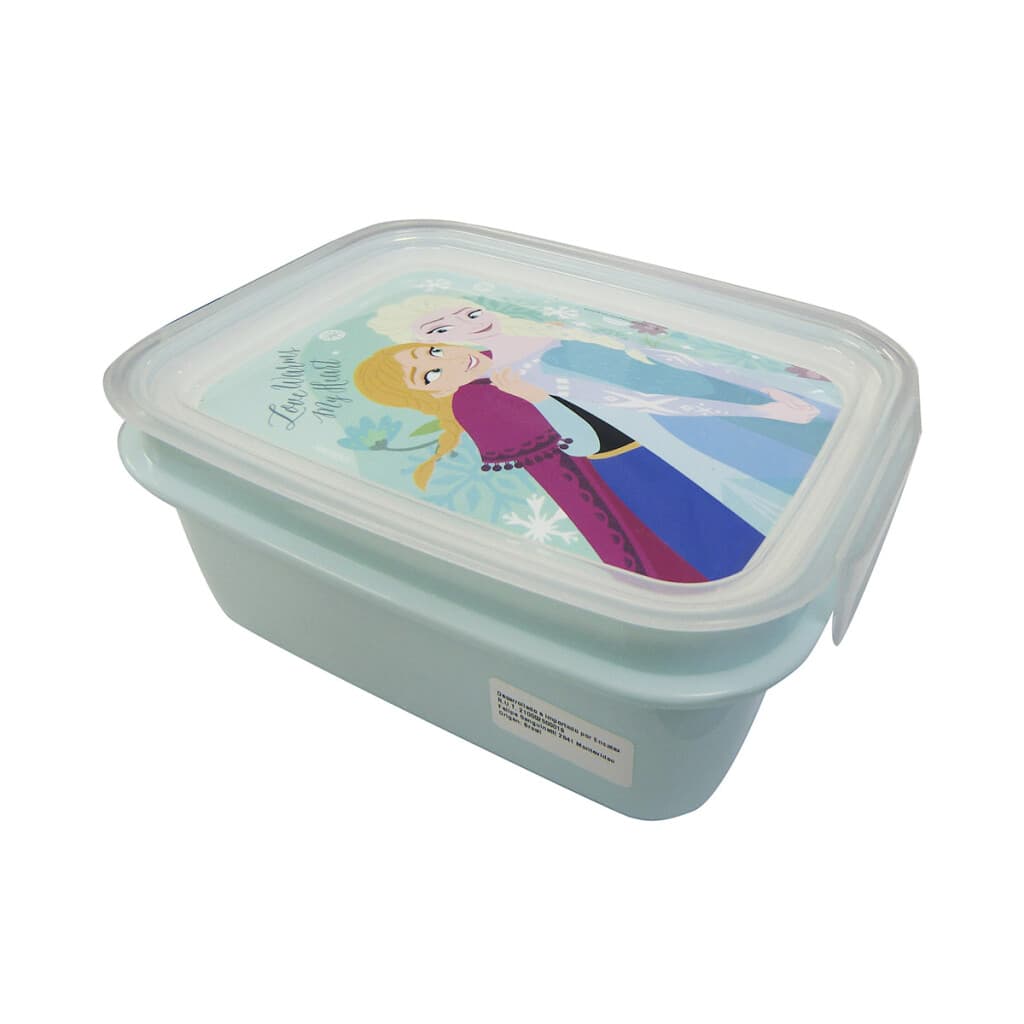 Pote Plástico Frozen Con Traba y División 850 ml - 1