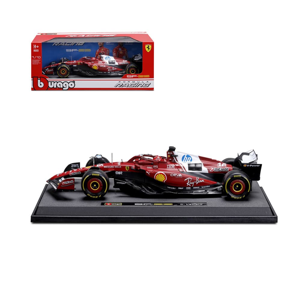 Auto Bburago Formula 1 Ferrari con Soporte Escala 1:18 - Charles Leclerc - 1