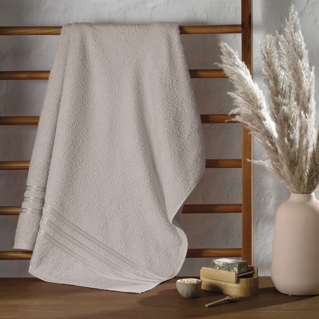 Toalla Baño Priori Döhler 65 cm x 130 cm 100% Algodón - GRIS CLARO - 1