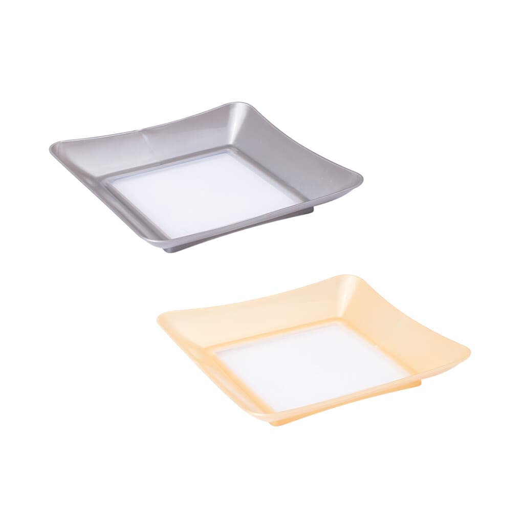Plato de Postre Plástico Neón 300 ml Diseños Surtidos - 1