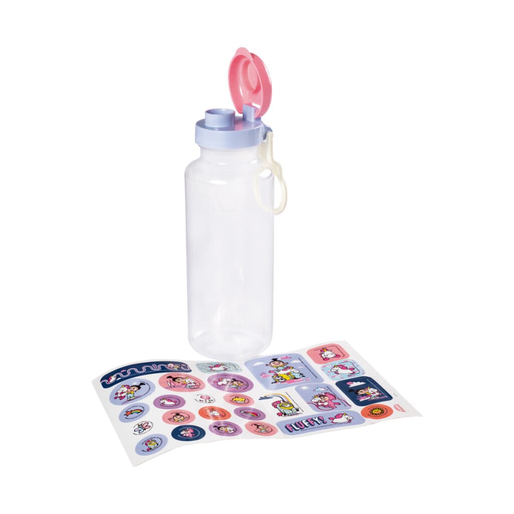 Botella Plástica Fun Minions 600 ml con Adhesivos - 3