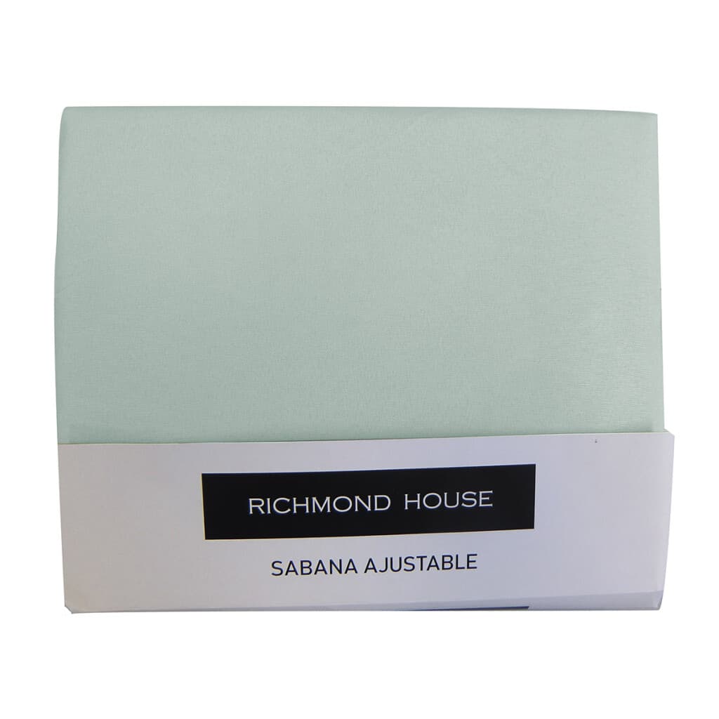Sábana Ajustable 2 plazas Richmond House 100% Microfibra - JADE - 2