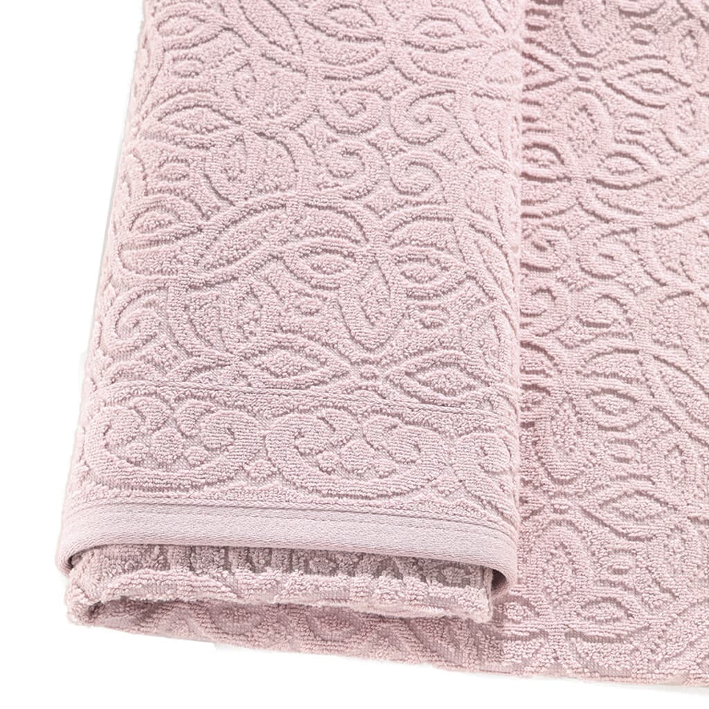 Toalla Baño Dohler Jacquard Provenza 70 x 140 cm 100% Algodón - ROSA CLARO - 3