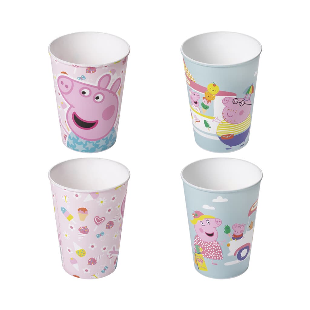 Vaso Plástico 320 ml Peppa Pig Diseños Surtidos - MULTICOLOR/PASTEL - 3