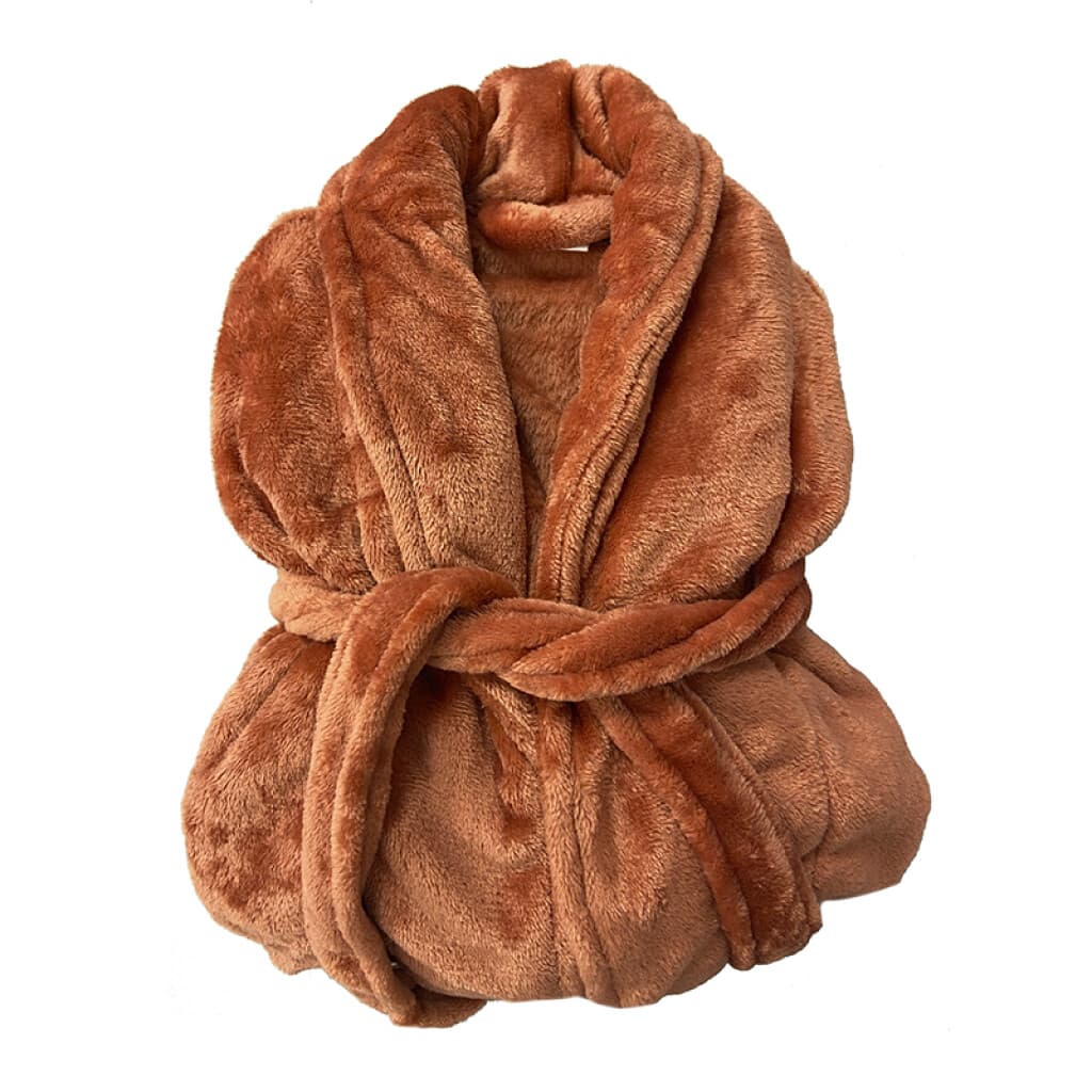 Bata de Cama Microfibra Home Class Talle P al XG - TERRACOTA - M - 2