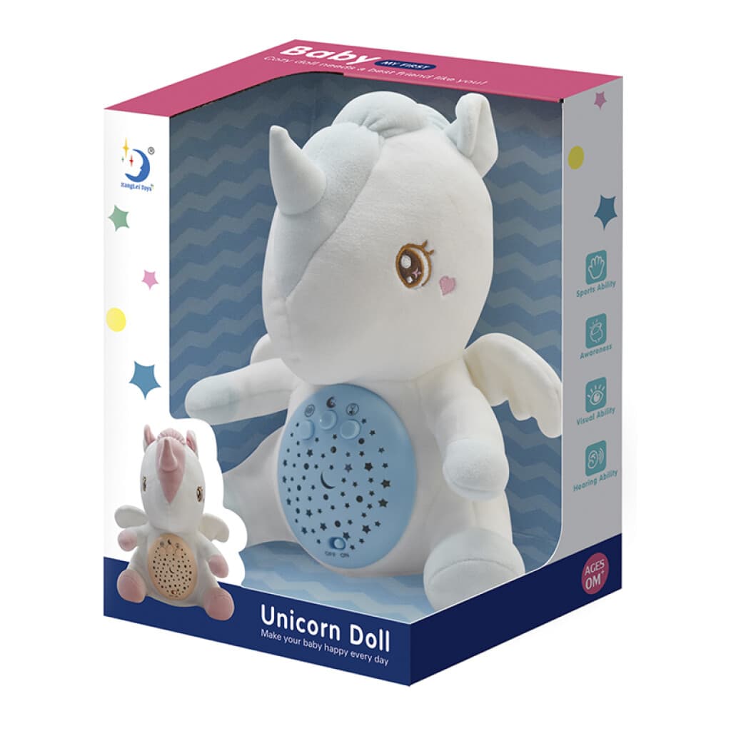 Veladora Unicornio con Música Colores Surtidos 27 cm