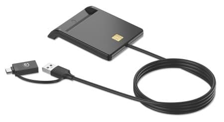 Lector de TARJETAS INTELIGENTE / Cedula de identidad / USB + USB C | MANHATTAN - 2