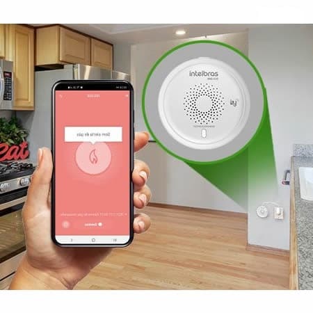 Smart Home | Sensor de GAS SMART | 100 mts | IDG 620 IZY - Intelbras - 4