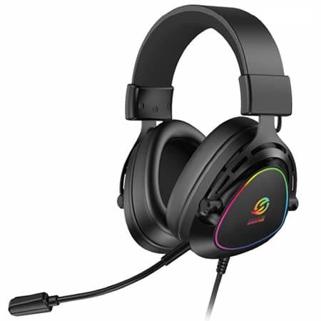 Auriculares RGB Triangulares GHS59B Negro | Solarmax